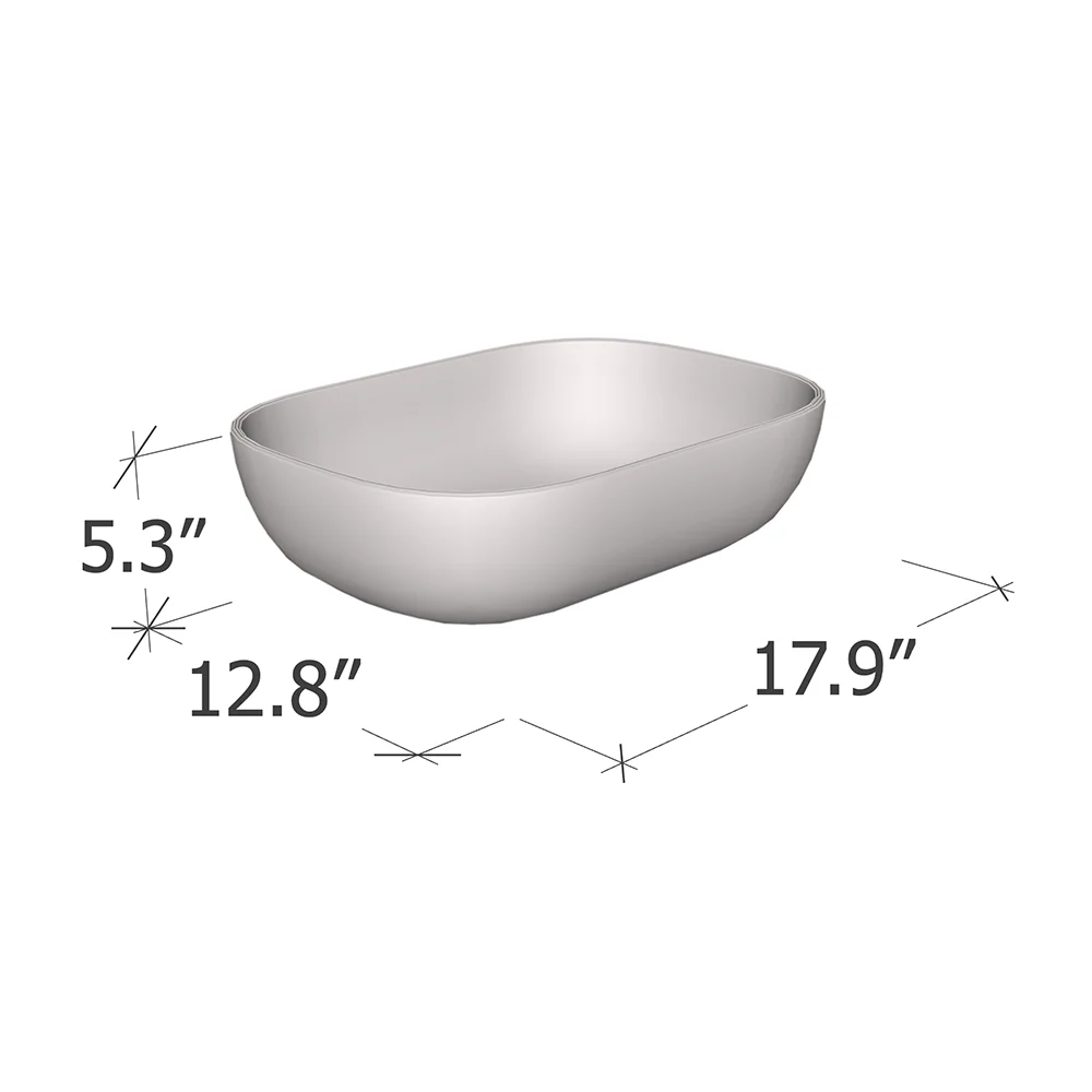 18 Inch Ceramic Vessel Sink - Image 5