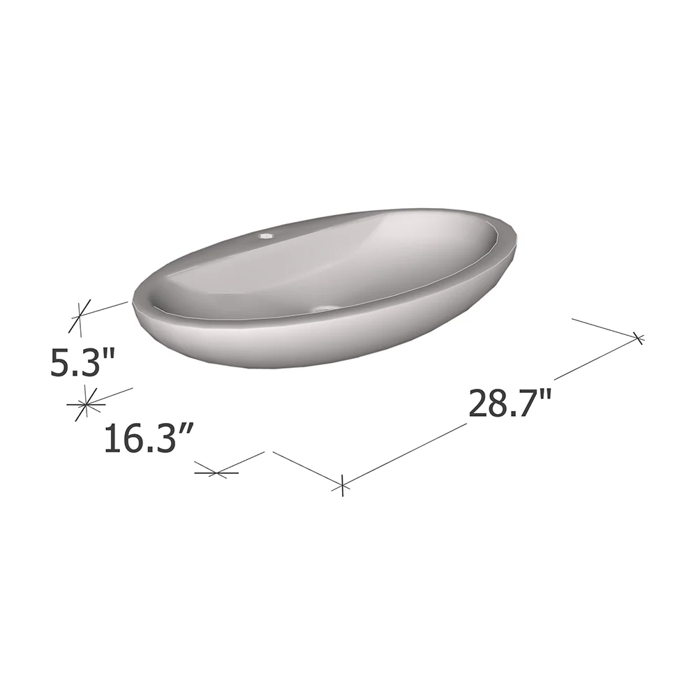 29 Inch Ceramic Vessel Sink - Image 10