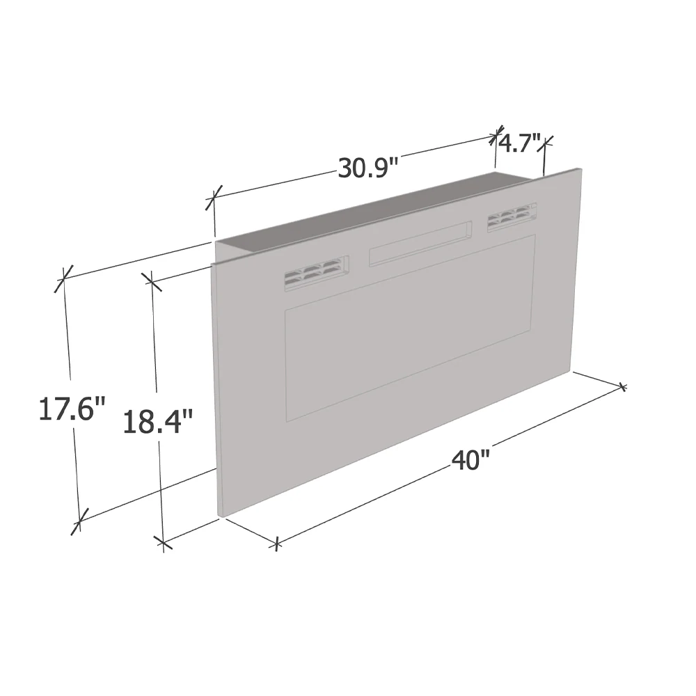 40" Electric Fireplace Heater - Image 17