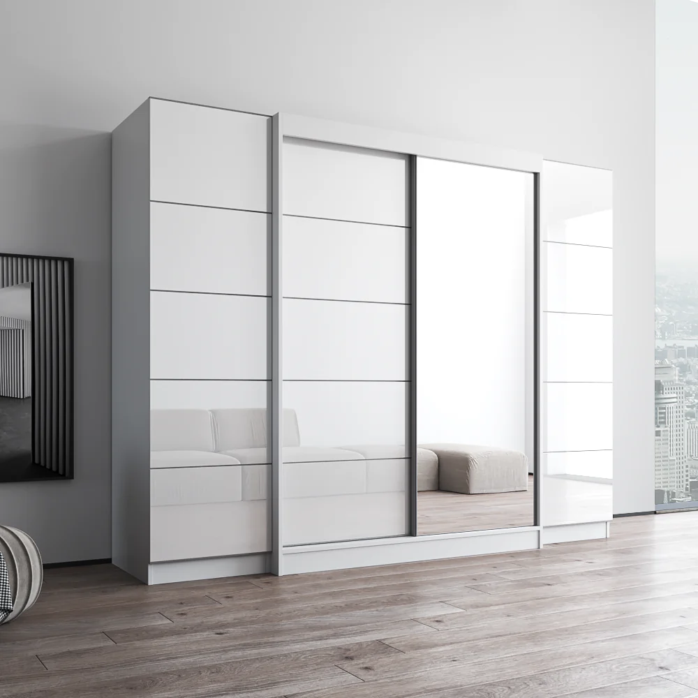 Aria 2D-EXEX Wardrobe with 1 Mirror - Image 3