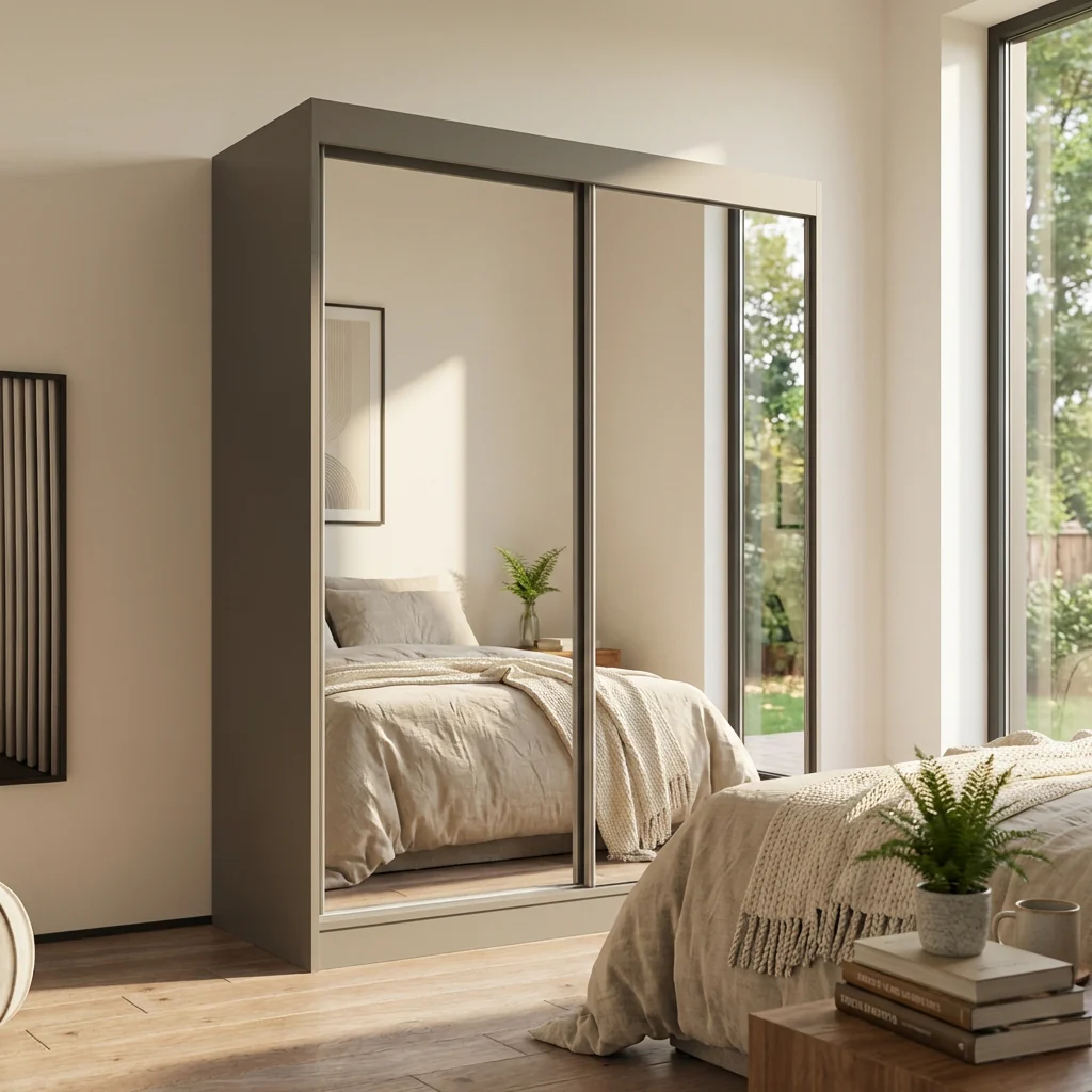 Aria 2D Wardrobe with All Mirror - Image 17