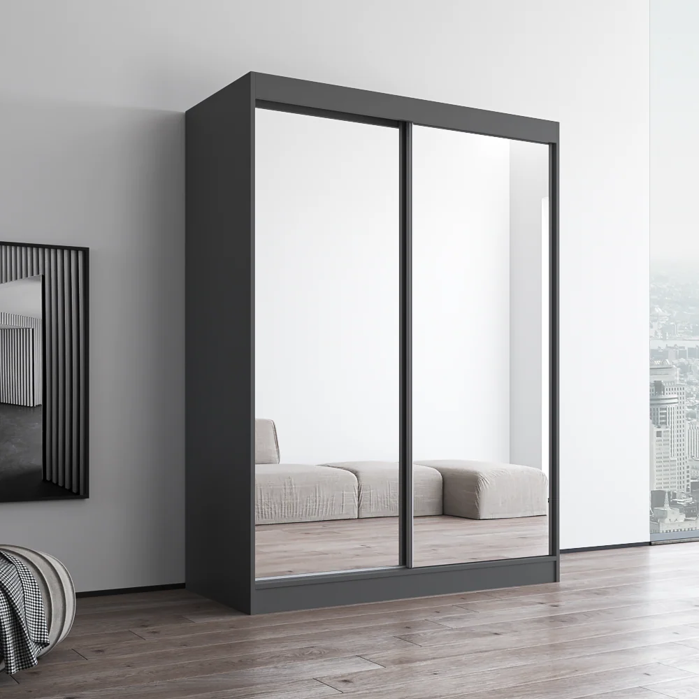 Aria 2D Wardrobe with All Mirror - Image 19