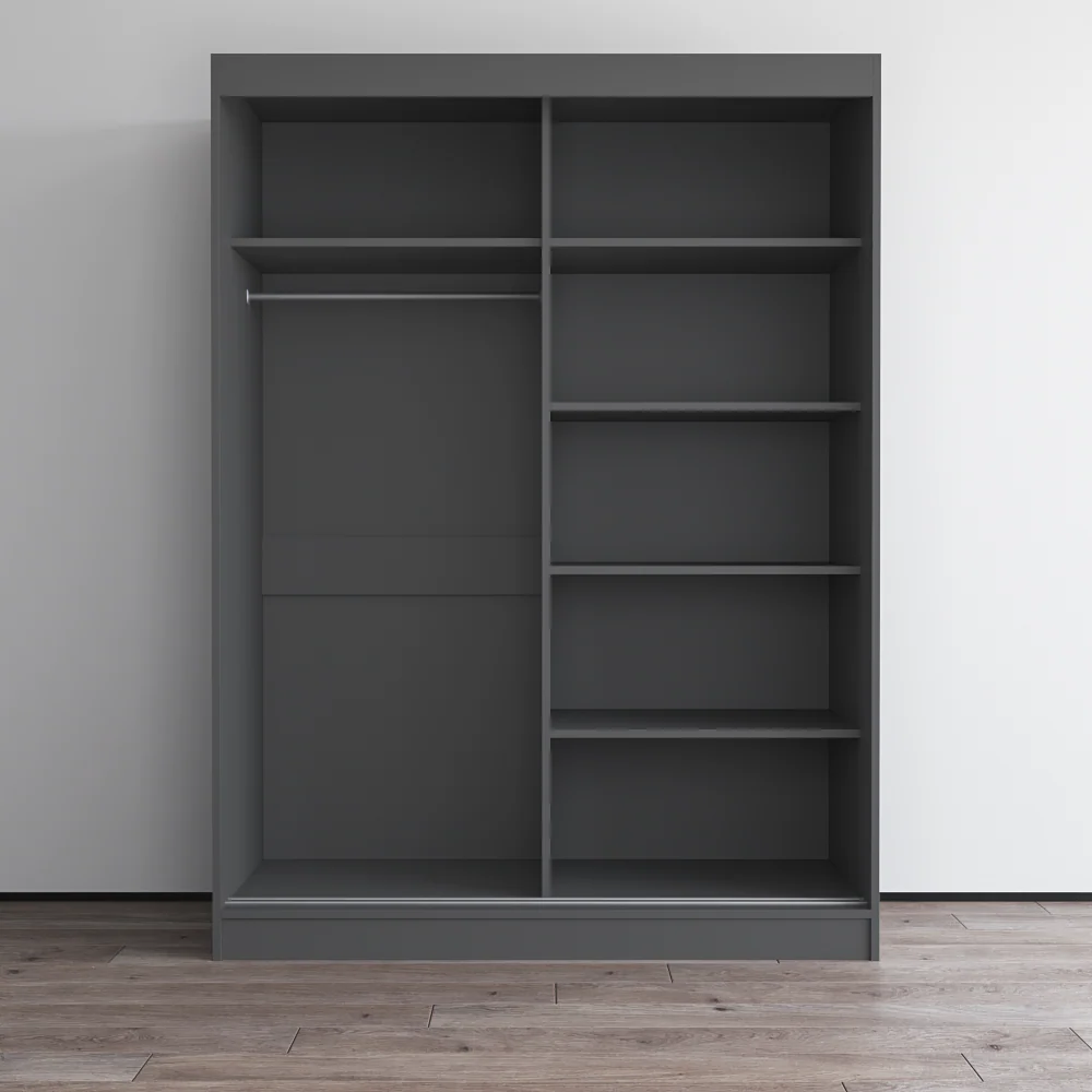Aria 2D Wardrobe with All Mirror - Image 21