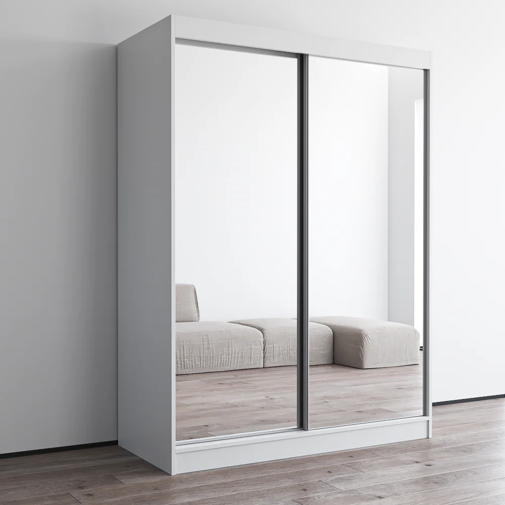 Aria 2D Wardrobe with All Mirror - Image 3
