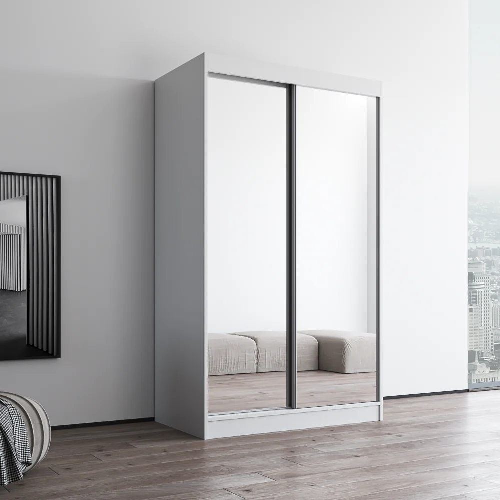 Aria 2D Wardrobe with All Mirror - Image 34