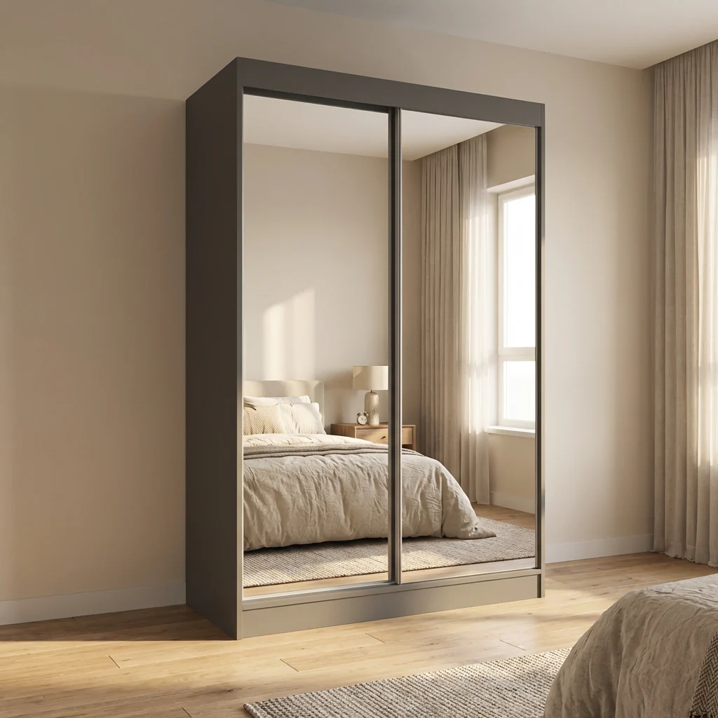 Aria 2D Wardrobe with All Mirror - Image 46