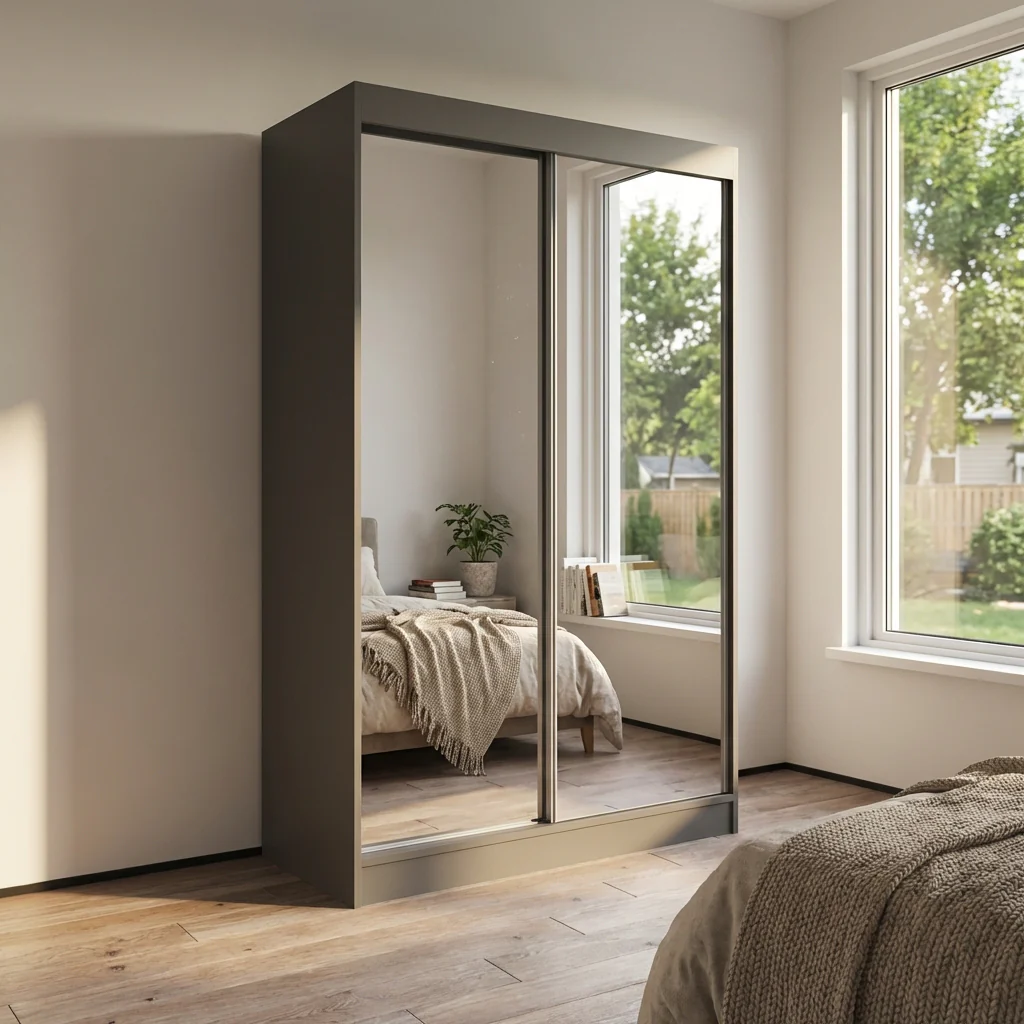 Aria 2D Wardrobe with All Mirror - Image 49