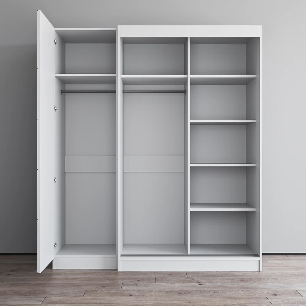 Aria 2D120-EX Wardrobe with 1 Mirror - Image 5