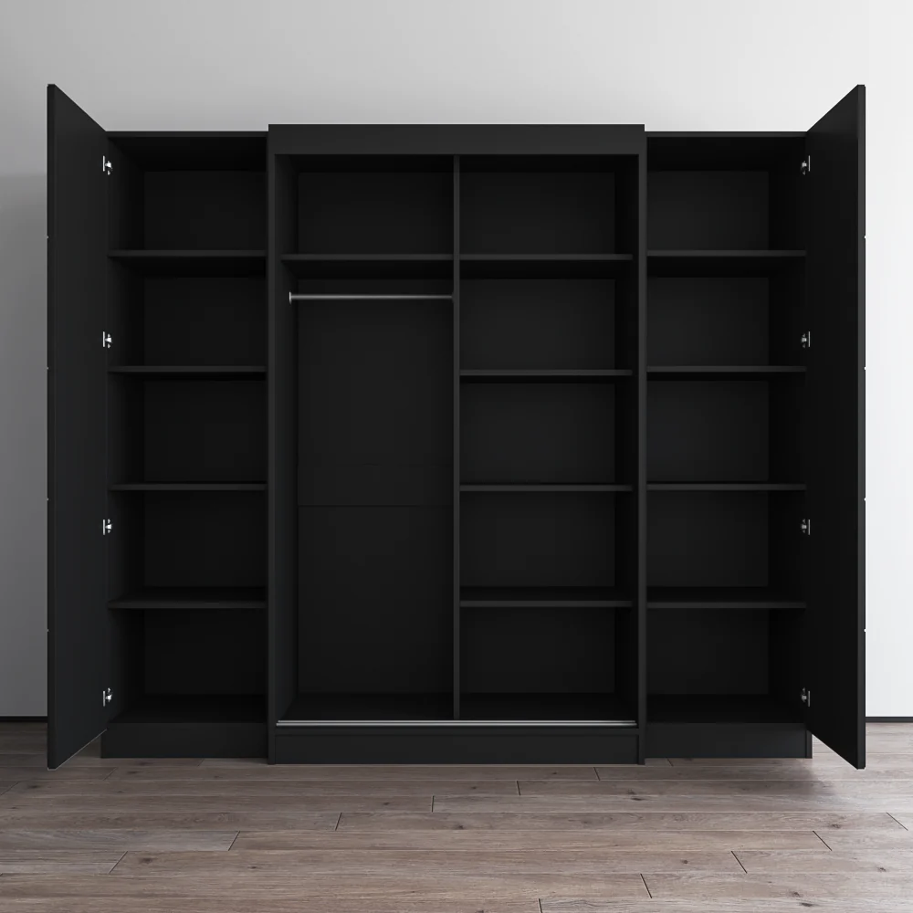 Aria 2D120-EXEX Wardrobe with 1 Mirror - Image 10
