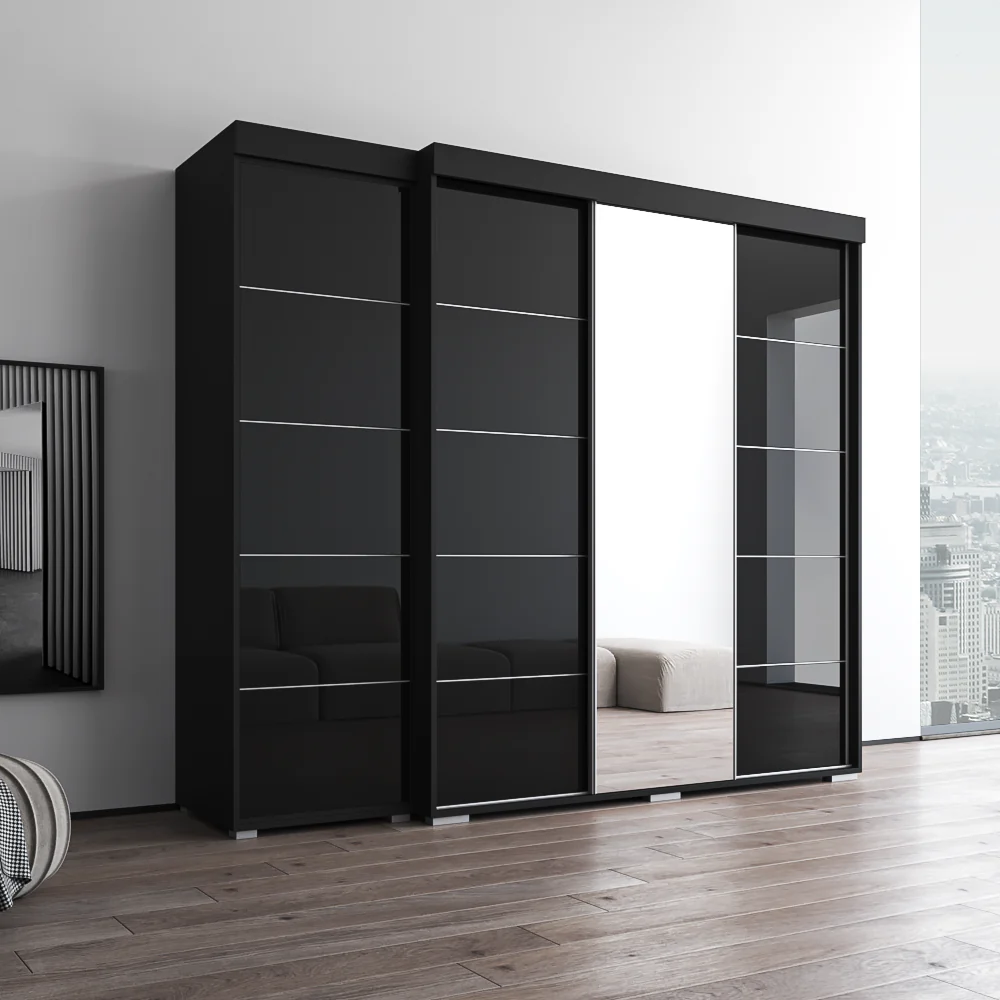 Aria 3D-EX Wardrobe with 1 Mirror - Image 9