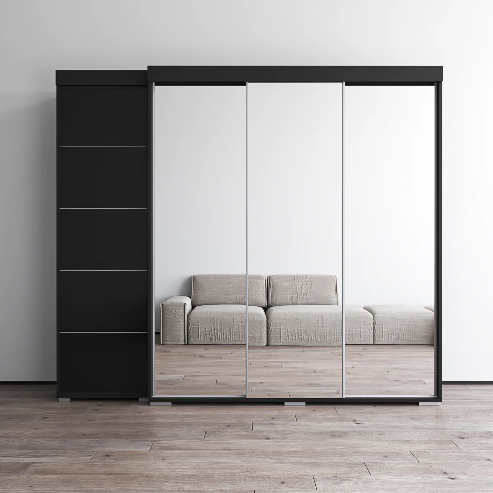 Aria 3D-EX Wardrobe with 3 Mirrors - Image 7