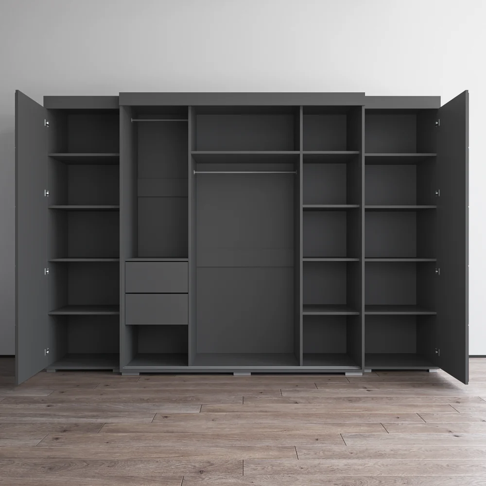 Aria 3D-EXEX Wardrobe with 1 Mirror - Image 16