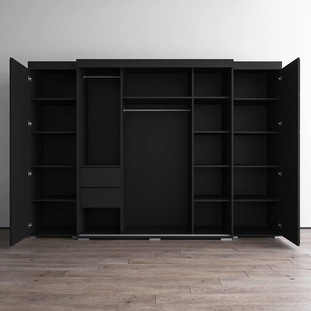 Aria 3D-EXEX Wardrobe with 3 Mirrors - Image 10