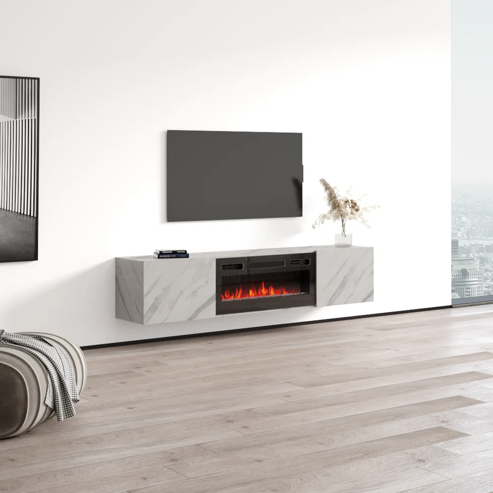 Baja BL-EF Floating Fireplace TV Stand - Image 43