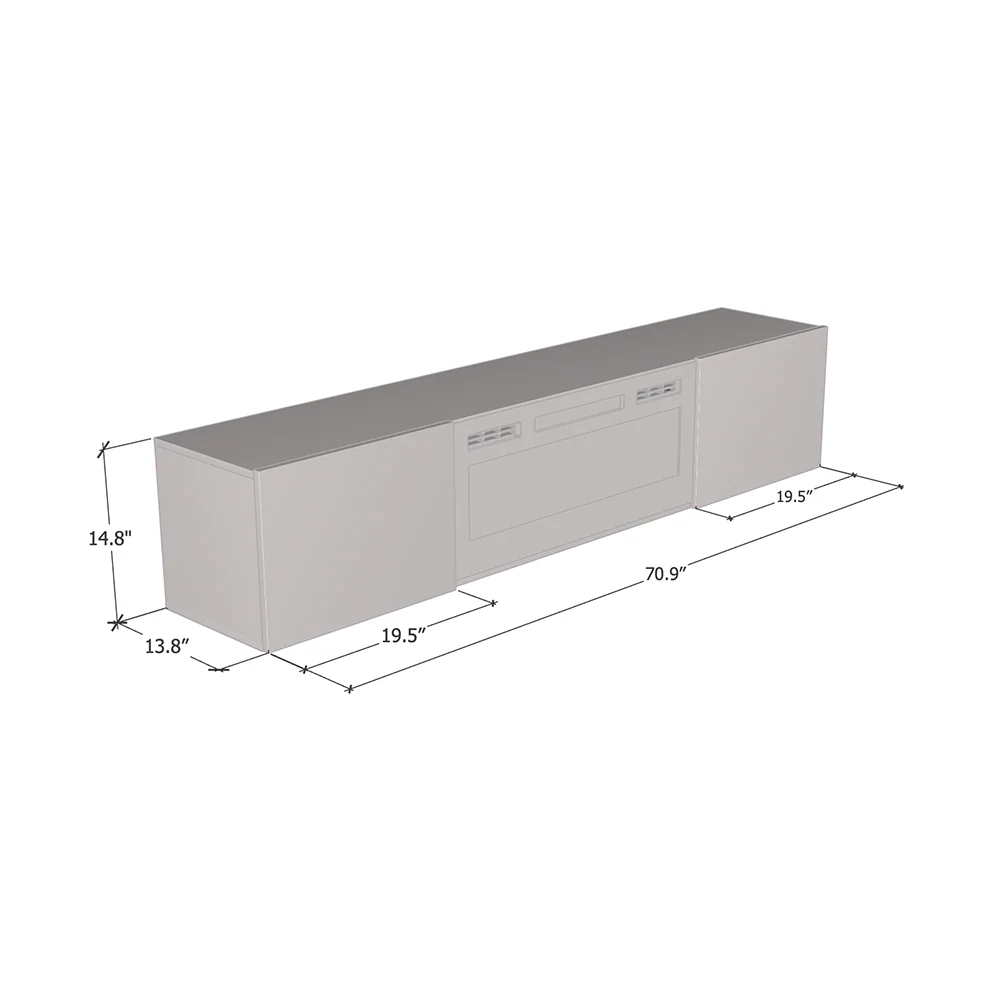 Baja WH-EF Floating Fireplace TV Stand - Image 35