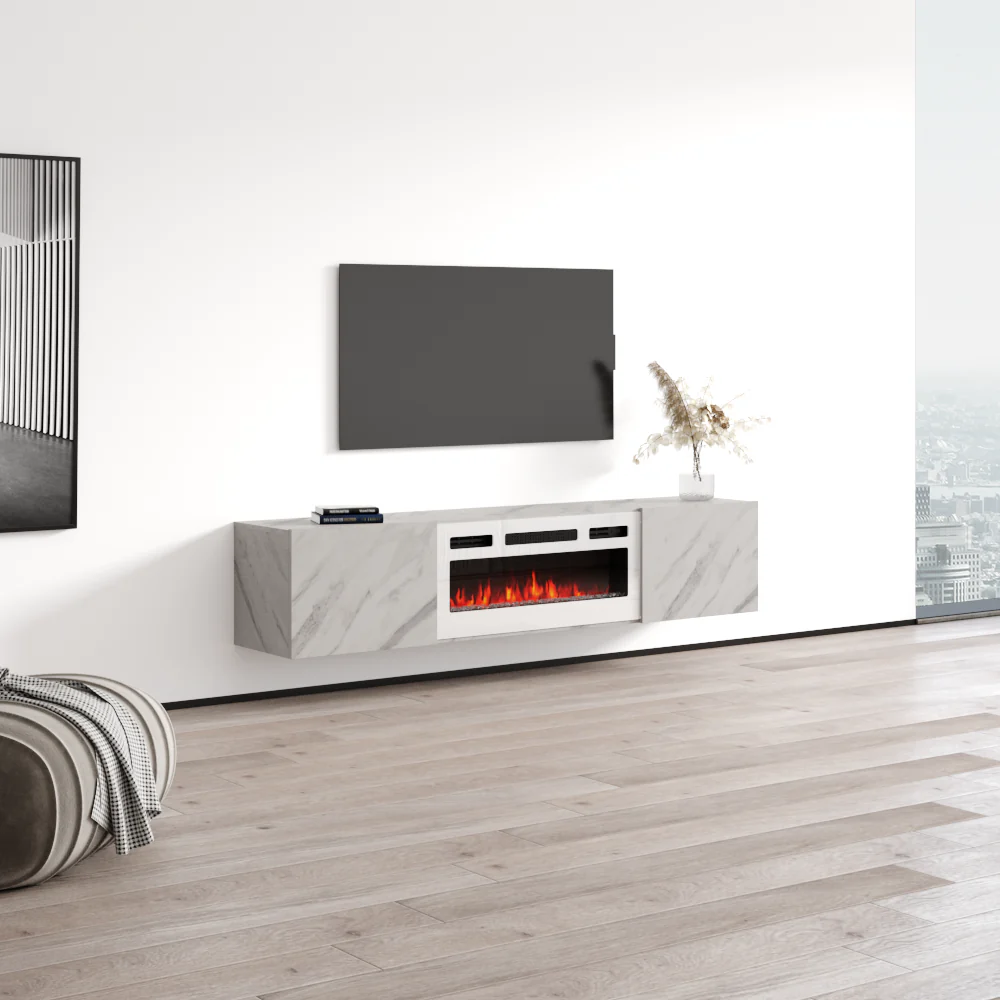 Baja WH-EF Floating Fireplace TV Stand - Image 43