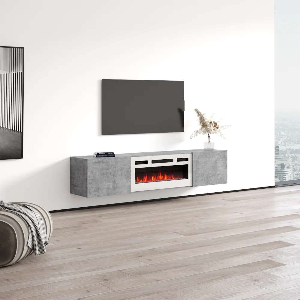 Baja WH-EF Floating Fireplace TV Stand - Image 8