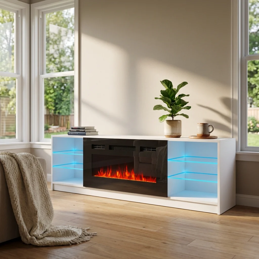 Boston 01 Fireplace TV Stand - Image 12