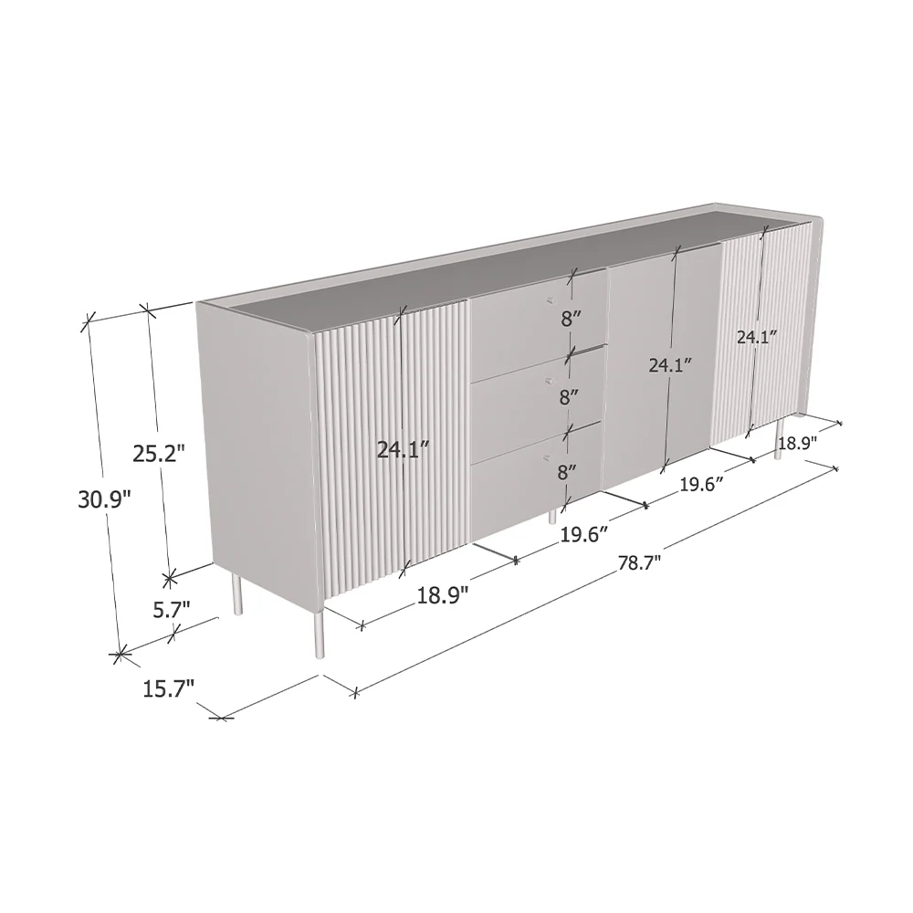 Brandy 3D3S Sideboard - Image 5