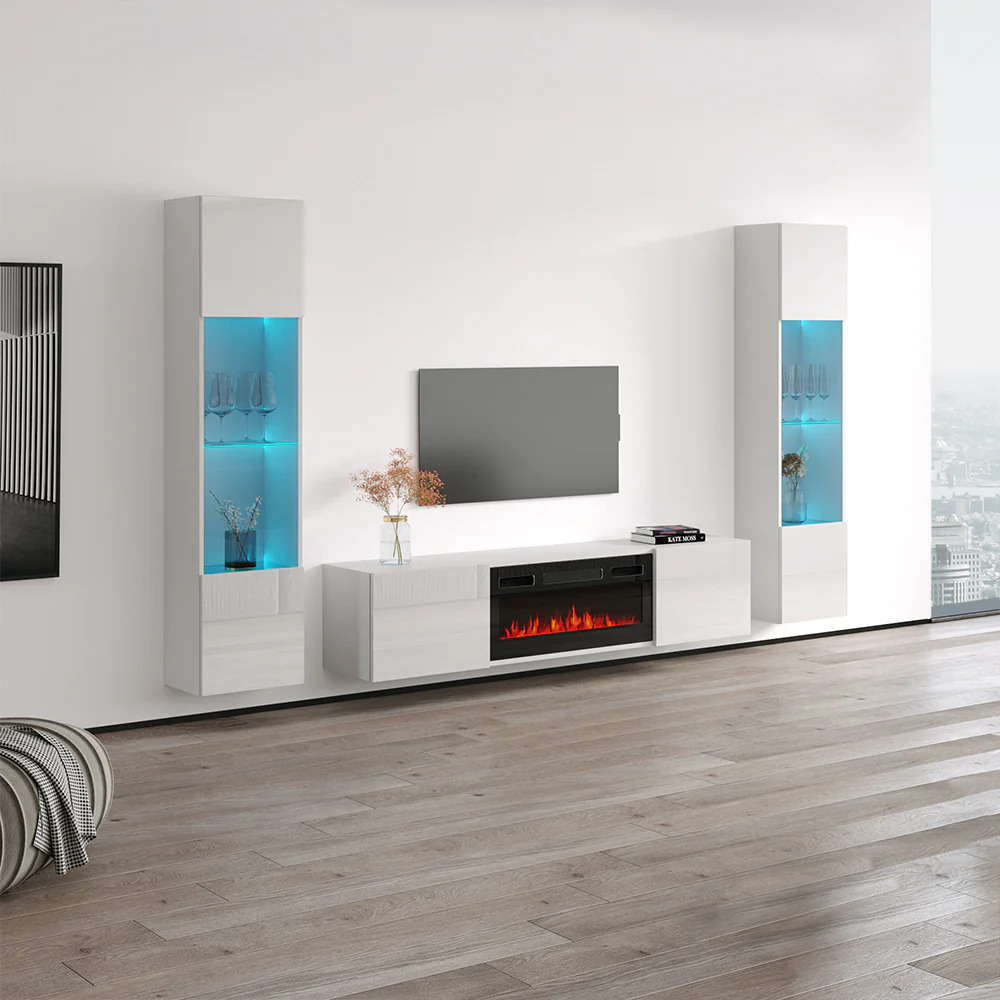 Cali BL-EF Floating Fireplace Entertainment Center - Image 28