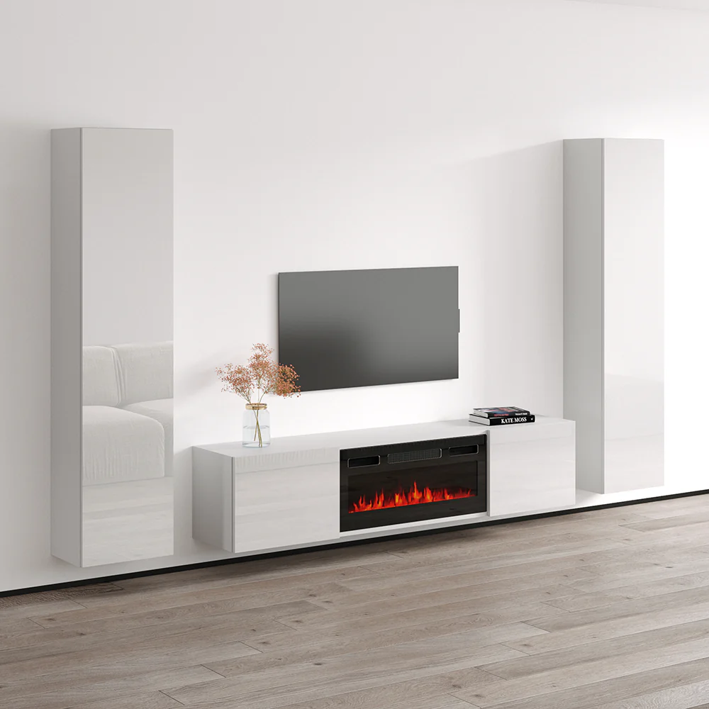 Cali BL-EF Floating Fireplace Entertainment Center - Image 7