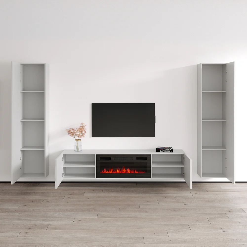 Cali BL-EF Floating Fireplace Entertainment Center - Image 9