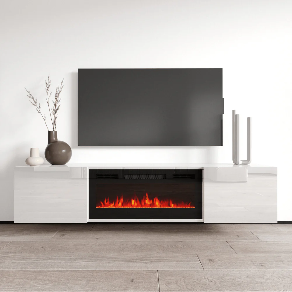 Cali BL-EF Floating Fireplace TV Stand - Image 10