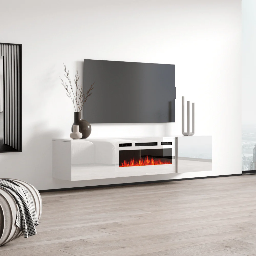 Cali WH-EF Floating Fireplace TV Stand - Image 4