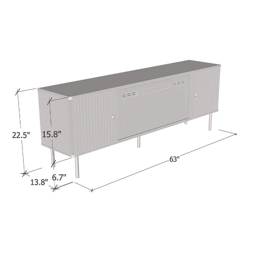 Camelia WH-EF Fireplace TV Stand - Image 12