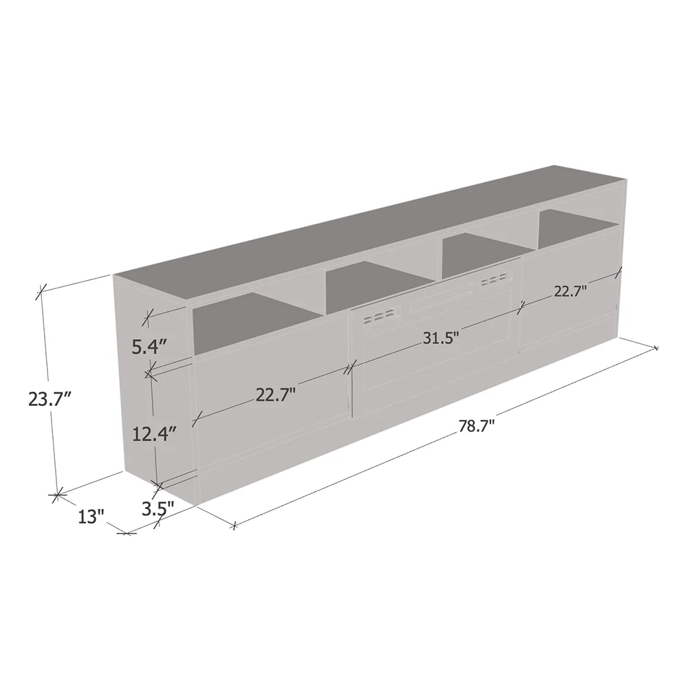 Disparo WH-05 Fireplace TV Stand - Image 6