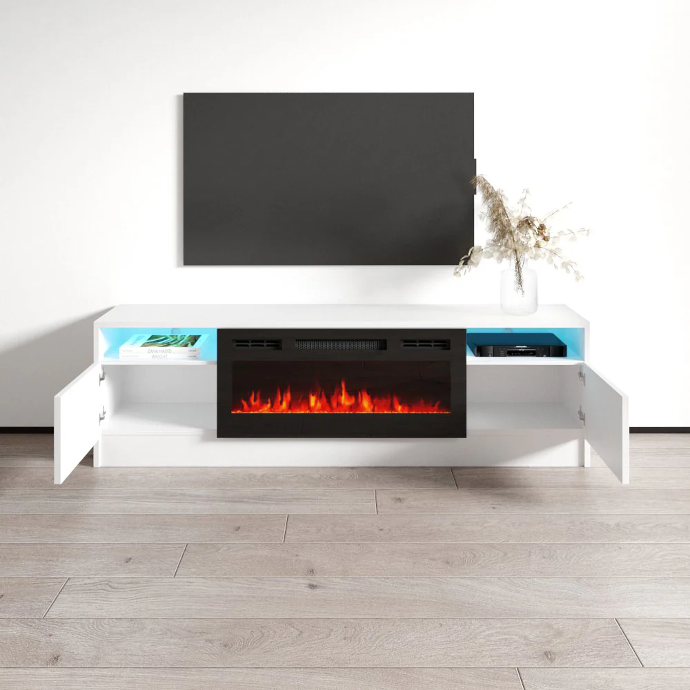 Duke 01 BL-EF Fireplace TV Stand - Image 20