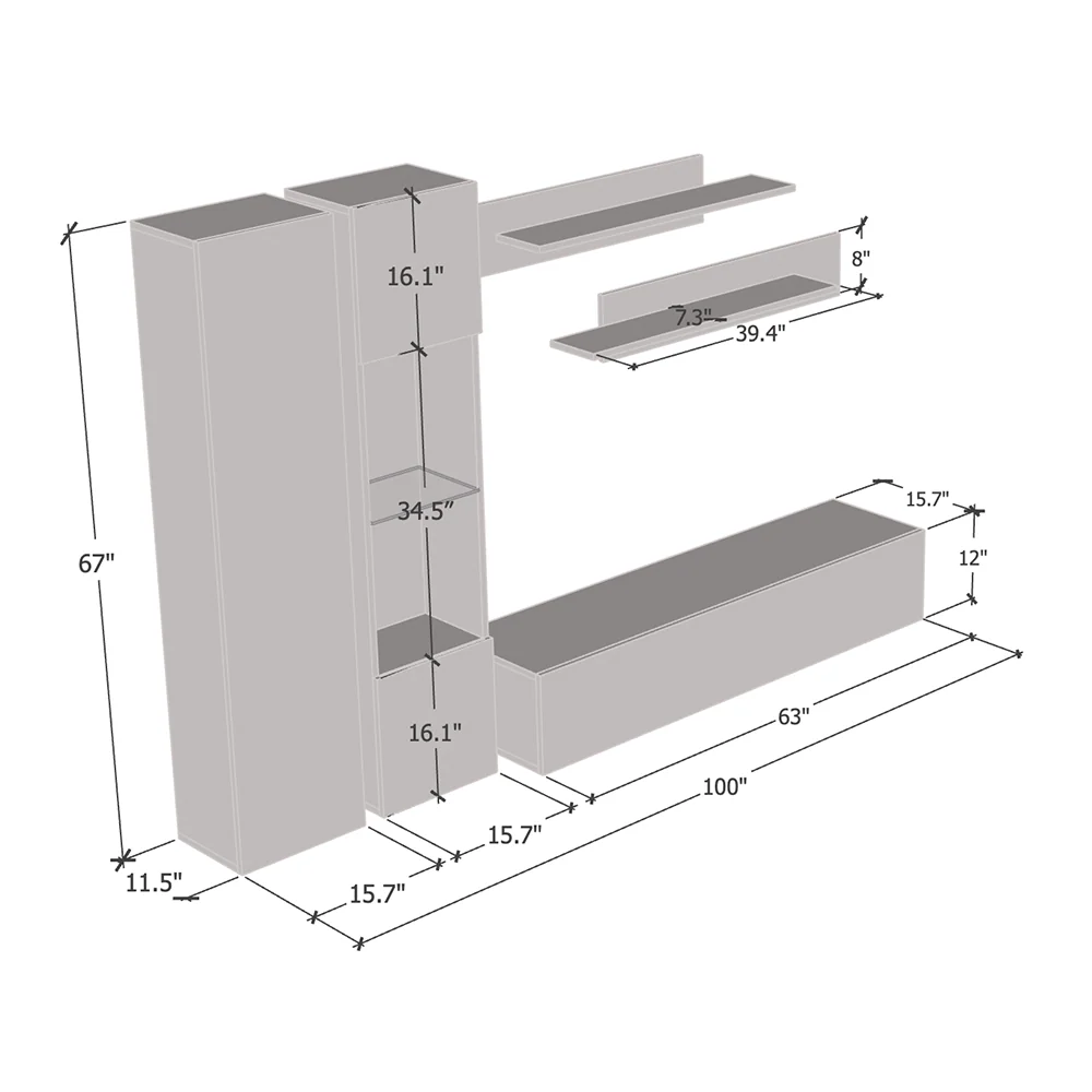 Fly A 30TV Floating Entertainment Center - Image 25