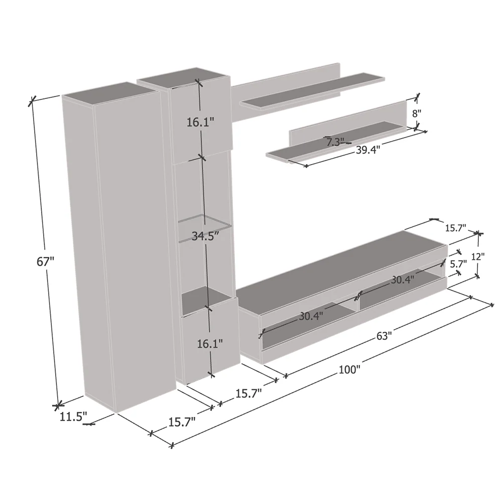 Fly A 34TV Floating Entertainment Center - Image 35