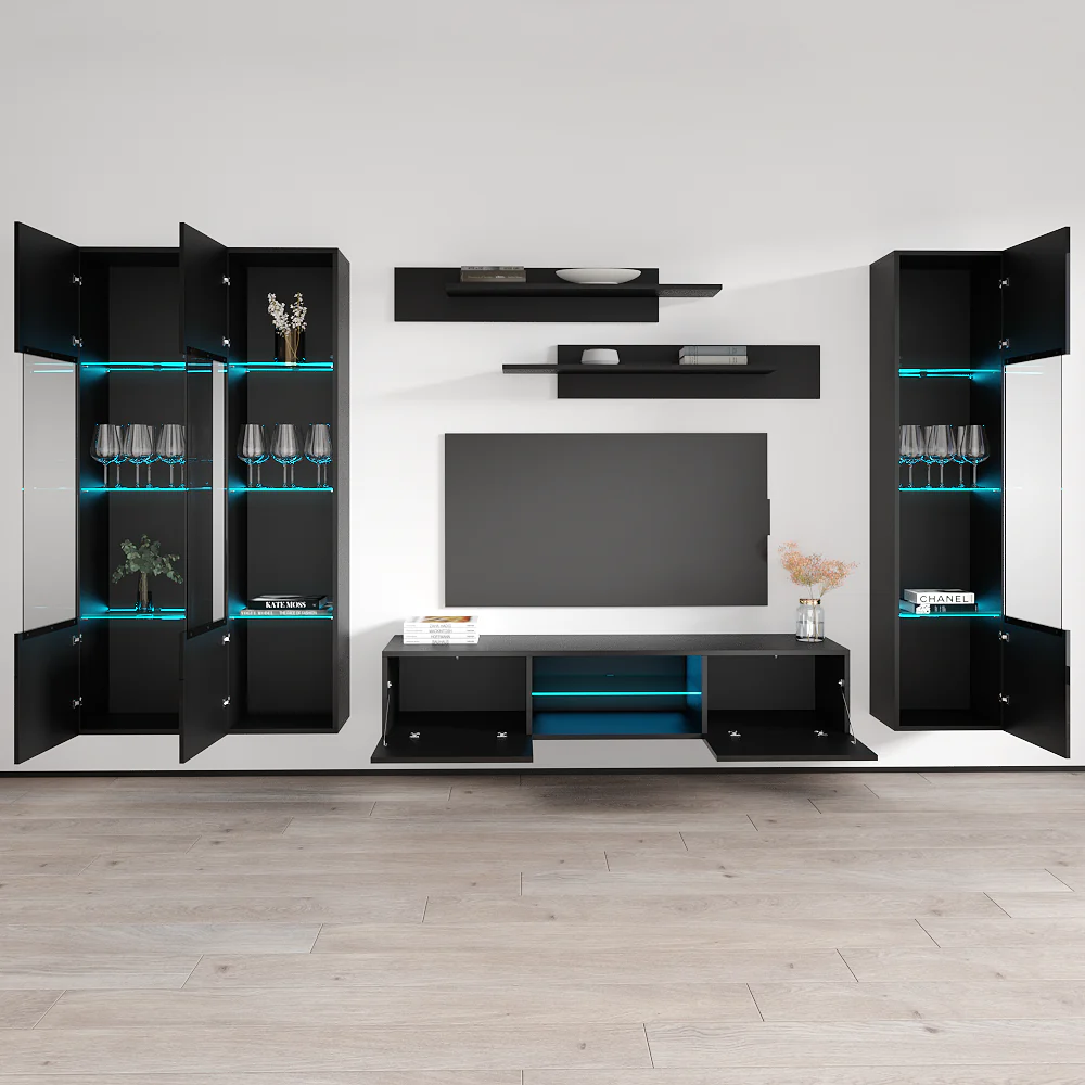 Fly C 33TV Floating Entertainment Center - Image 84