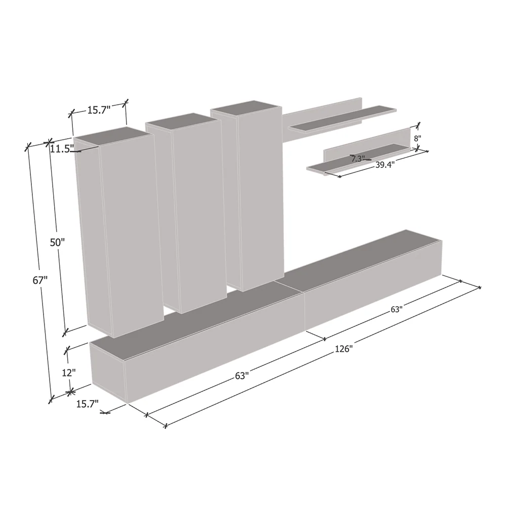 Fly E 30TV Floating Entertainment Center - Image 20