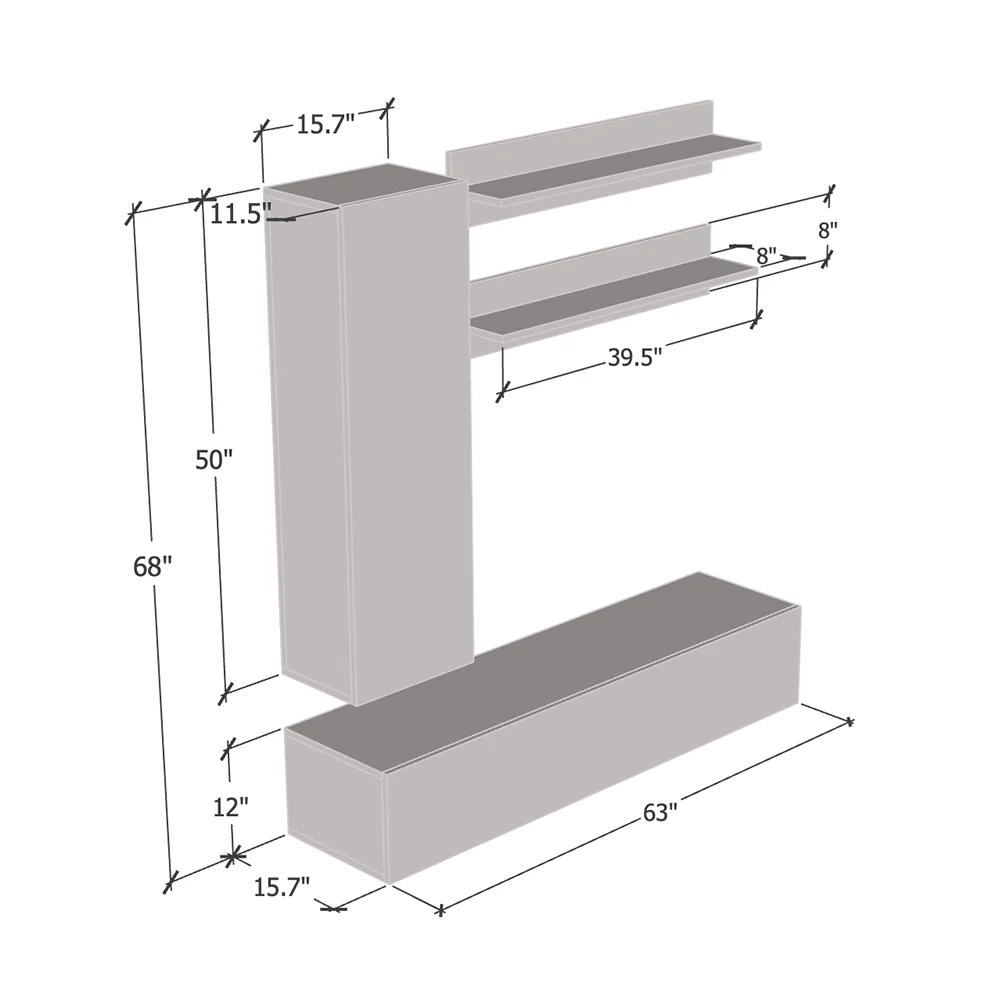Fly H 30TV Floating Entertainment Center - Image 15