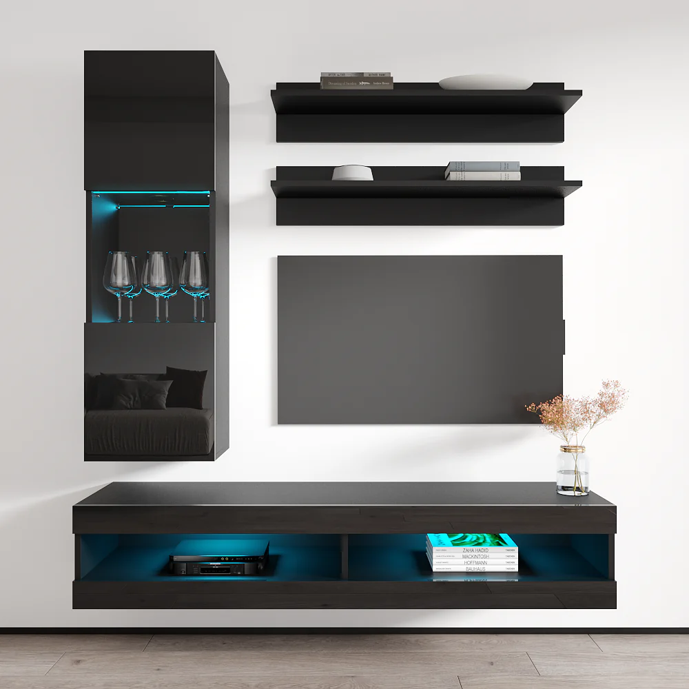 Fly H 34TV Floating Entertainment Center - Image 41
