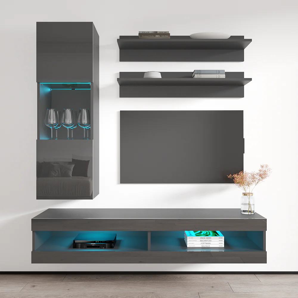 Fly H 34TV Floating Entertainment Center - Image 46