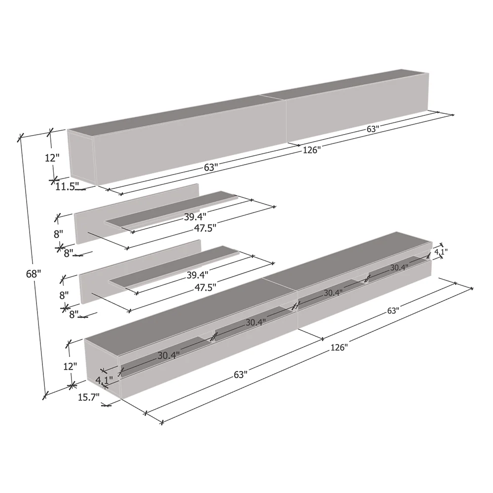 Fly I 35TV Floating Entertainment Center - Image 5