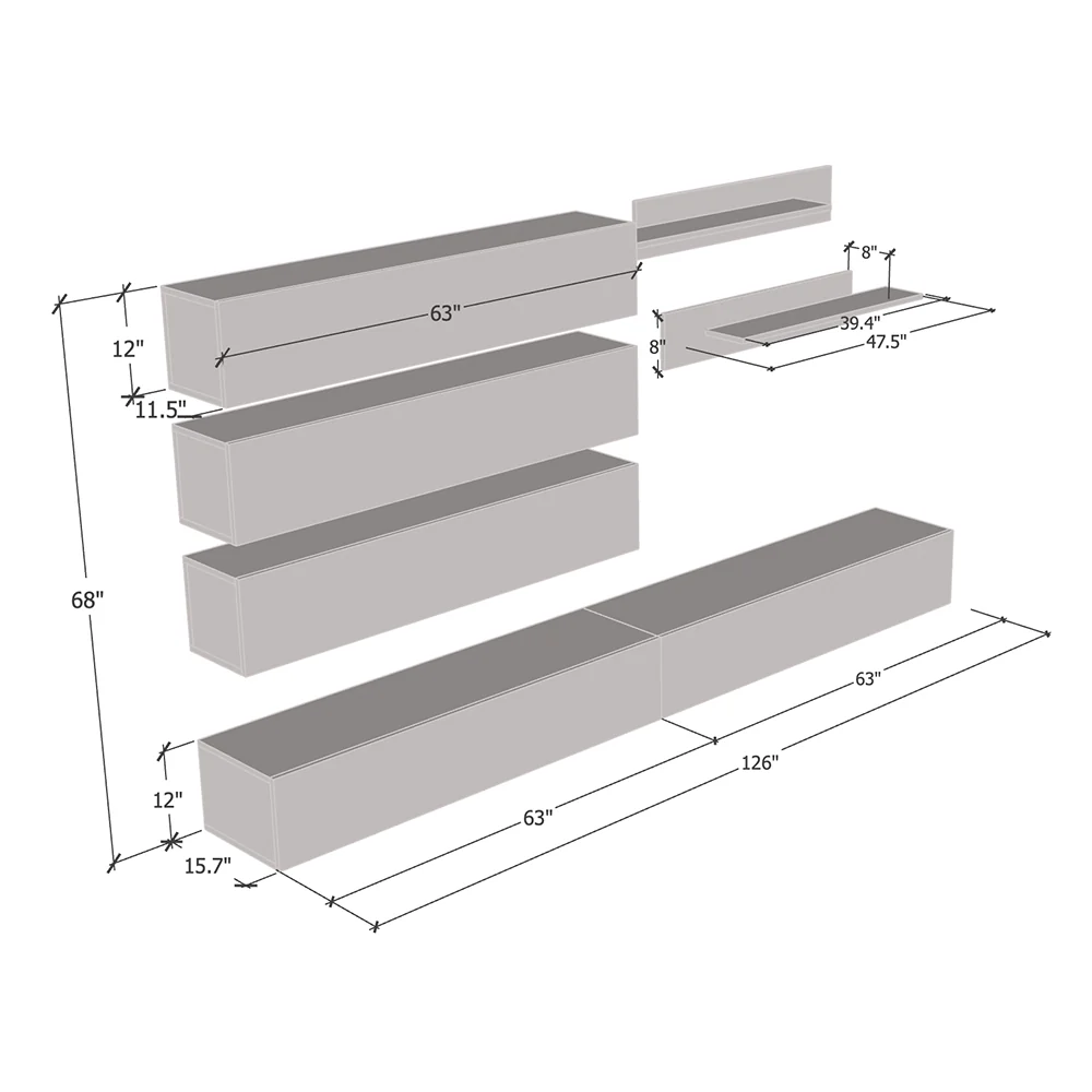 Fly J 30TV Floating Entertainment Center - Image 15