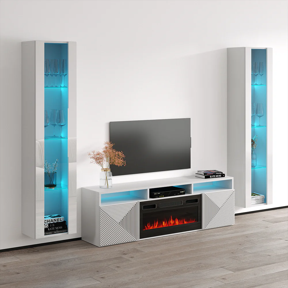Giza BL-EF Floating Fireplace Entertainment Center - Image 30