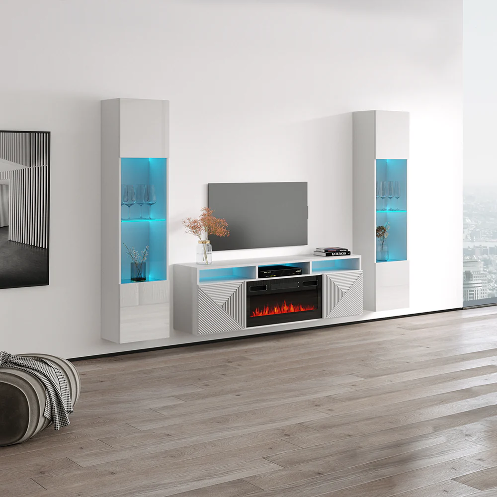 Giza BL-EF Floating Fireplace Entertainment Center - Image 43