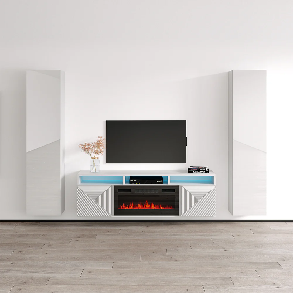 Giza BL-EF Floating Fireplace Entertainment Center - Image 9