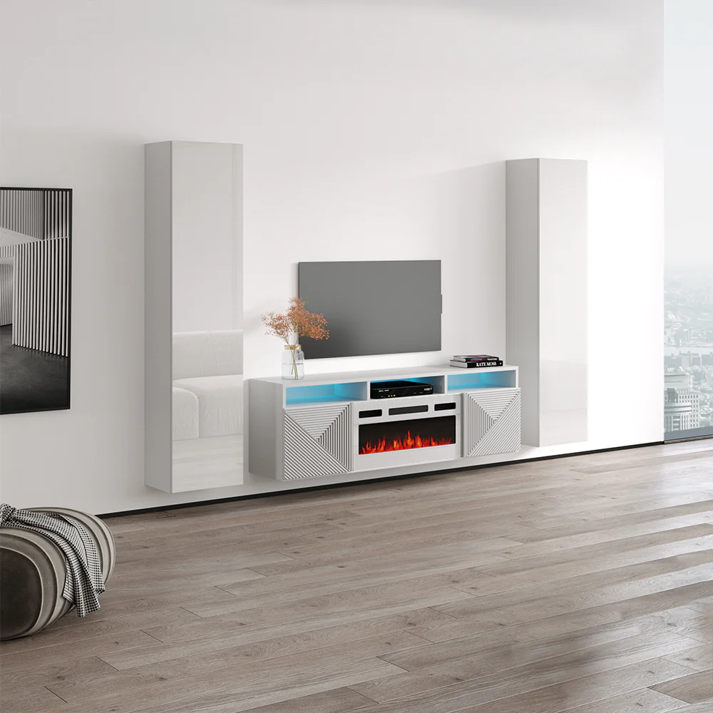 Giza WH-EF Floating Fireplace Entertainment Center - Image 3