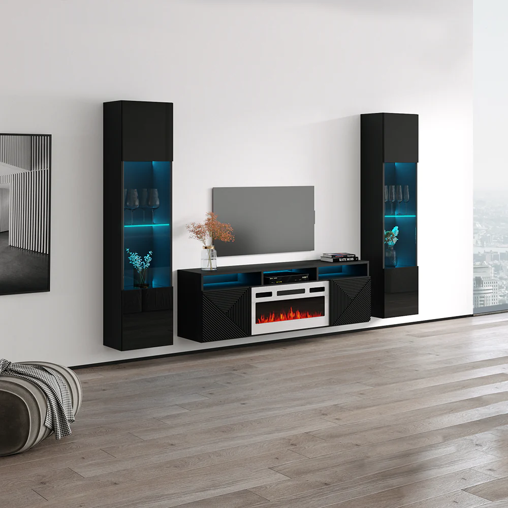 Giza WH-EF Floating Fireplace Entertainment Center - Image 43