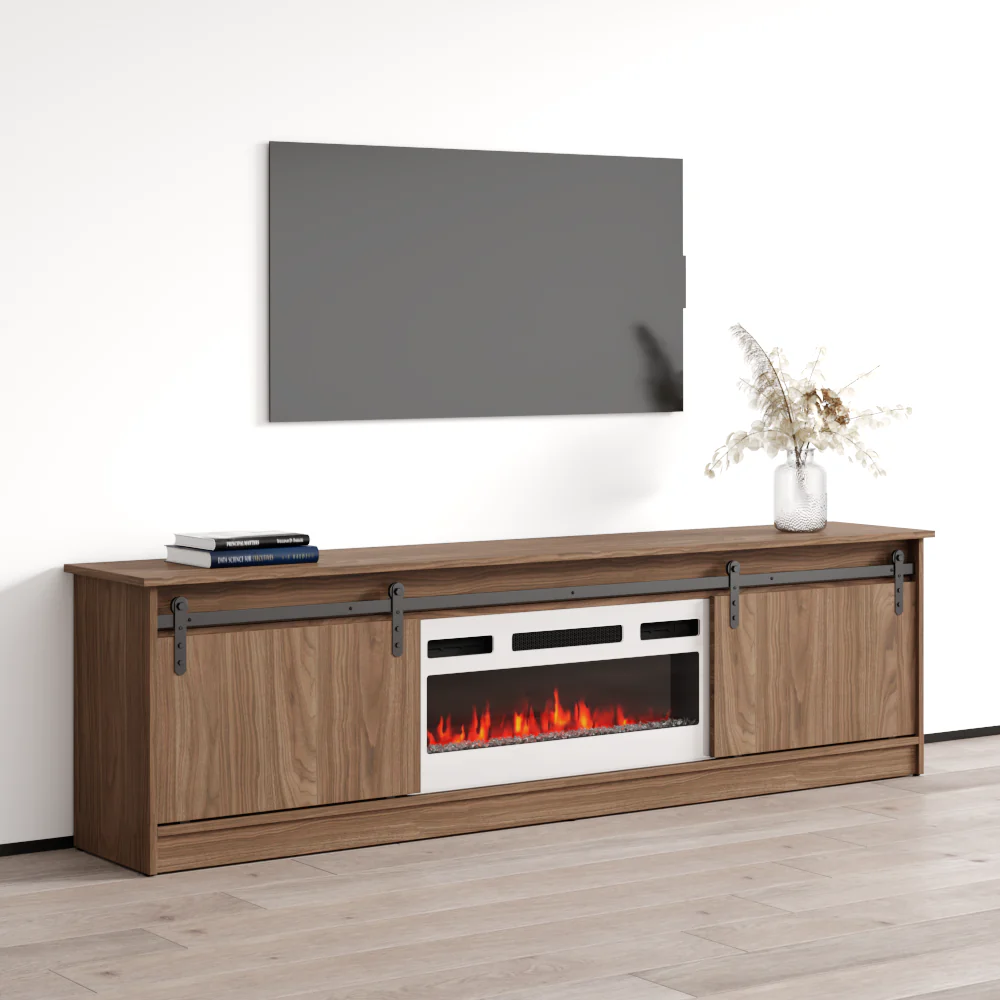 Granero 04 WH-EF Fireplace TV Stand - Image 14