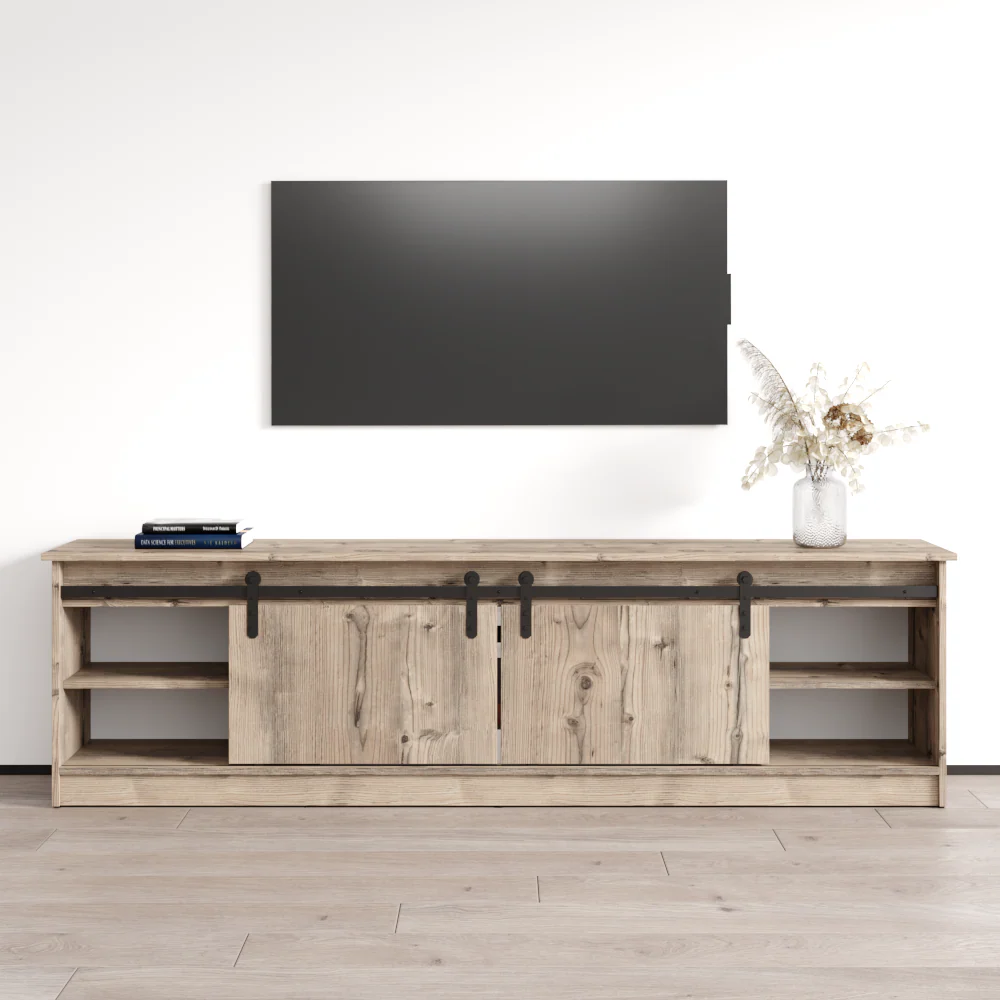 Granero 04 WH-EF Fireplace TV Stand - Image 4