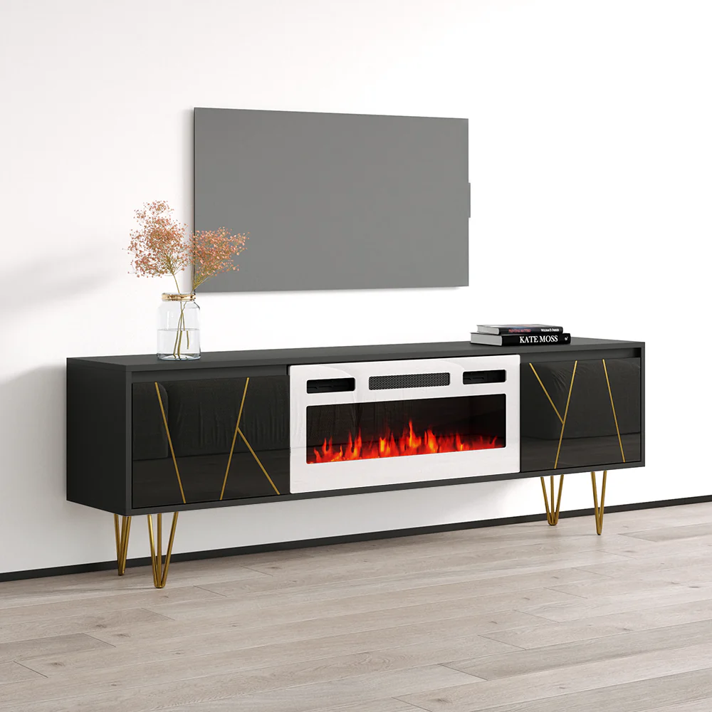 Haifa WH-EF Fireplace TV Stand - Image 2