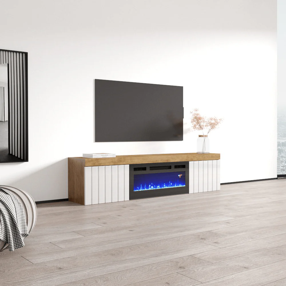 Knoxville BL-EF Floating Fireplace TV Stand - Image 15