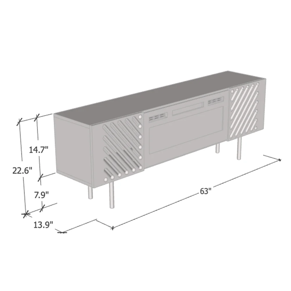 Laser BL-EF Fireplace TV Stand - Image 5